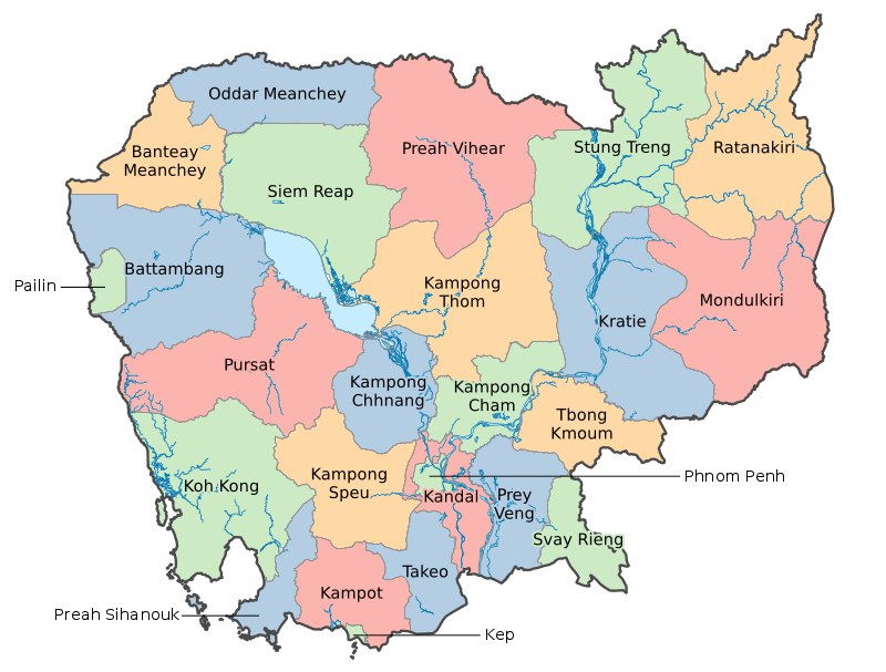 Map of Cambodia